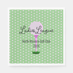Ladies Golf League Golf Party Napkin