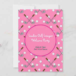 Ladies Golf League Party Paper Invitation