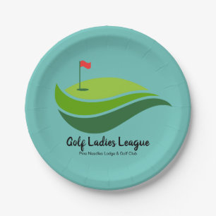 Ladies Golf League Party Paper Plate