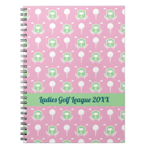 Ladies Golf League Spiral Notepad Notebook