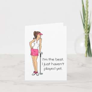 Ladies Golf Note Cards, Unique Note Cards