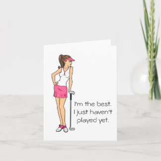 Ladies Golf Note Cards, Unique Note Cards