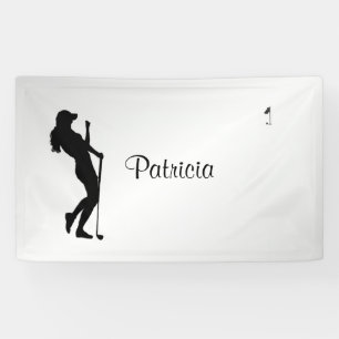 Ladies Golfer Personal Banner