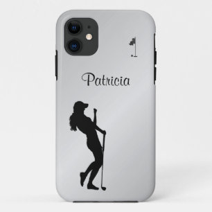 Ladies Golfer Personal iPhone 11 Case