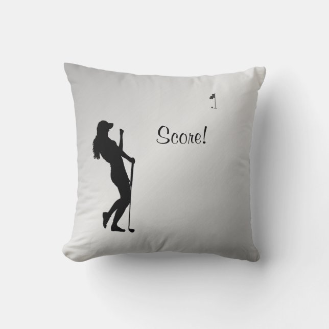 Ladies Golfer Personal  Cushion (Front)