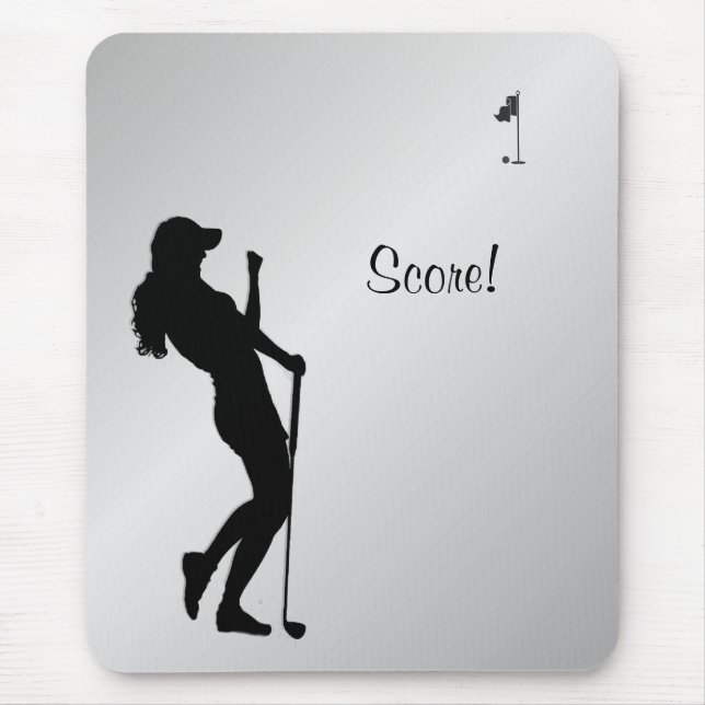 Ladies Golfer Personal  Mouse Pad (Front)
