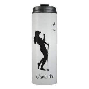 Ladies Golfer Personal Thermal Tumbler
