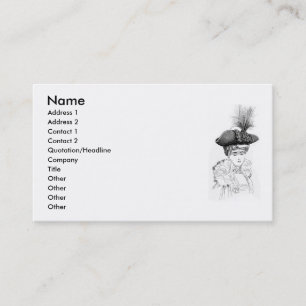 Ladies' Hat Business Card