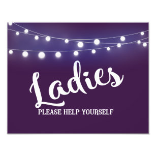 Ladies  help yourself sign changeable colour