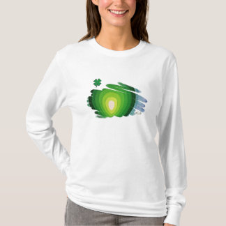 Ladies Hoody Long Sleeves, Evergreen Shamrock