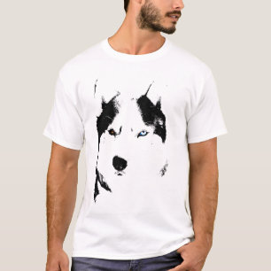 Ladies Husky T-shirt Wolf Husky Sled Dog Shirt