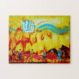 Ladies in a Surrealistic Landscape Jigsaw Puzzle