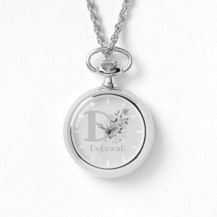Ladies Jewellery Pretty Pendant Watch and Chain