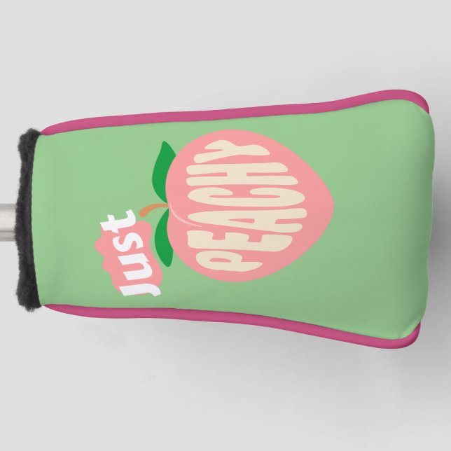 Ladies "Just Peachy" Putter Golf Head Cover (Front)