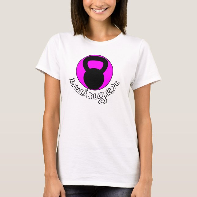 Ladies Kettlebell "Swinger" T-shirt (Front)