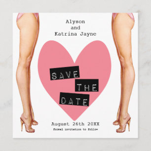 Ladies Legs Lesbian Save The Date