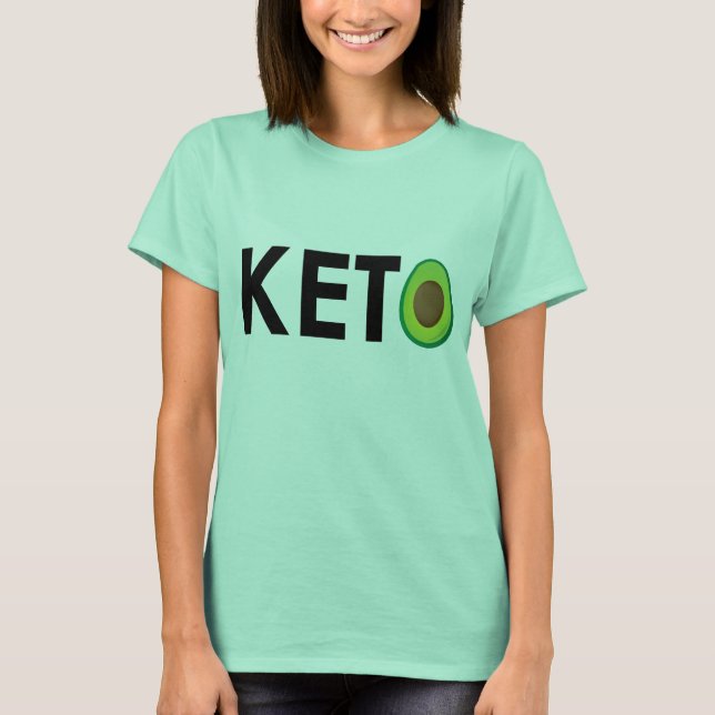 Ladies Mint Green KETO T-shirt (Front)