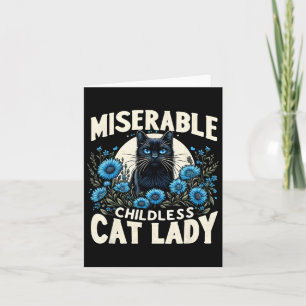 Ladies Miserable Childless Cat Lady Us Election Da Card