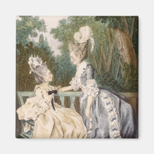 Ladies' Morning Dress, 1771 (colour engraving) Magnet