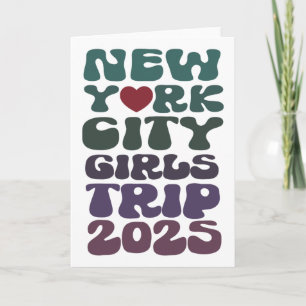 Ladies New York City 2025 All Girls Trip Vacay Sis Card