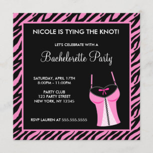 Ladies Night Bachelorette Party Invitation