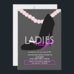 Ladies Night Club Bar Heel Pearls Flyer Invitation<br><div class="desc">Club Flyer for Promotional Events</div>