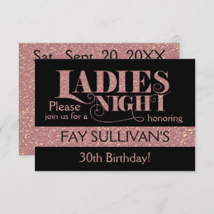 Ladies night invitation design