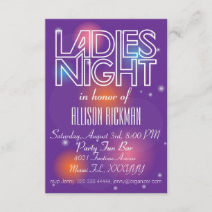 Ladies Night invitation design