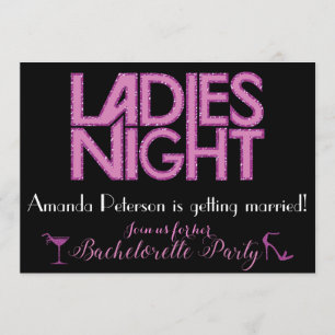 Ladies Night invitation design
