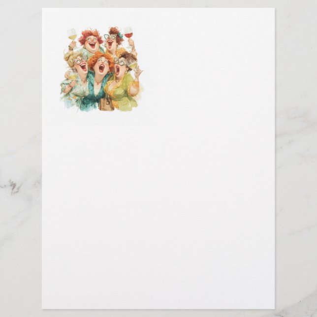 Ladies’ Night Laughter Custom Letterhead (Front)