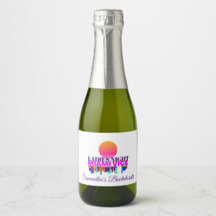 Ladies Night Mini Sparkling Wine Bottle Labels