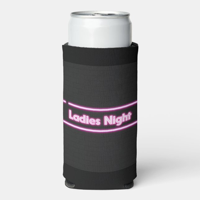 Ladies Night Neon LED Sign   Can Cooler (Seltzer Front)