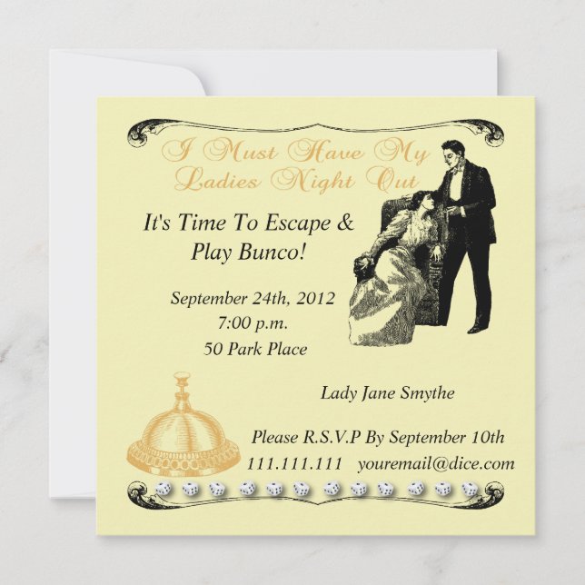 Ladies Night Out Invitation (Front)