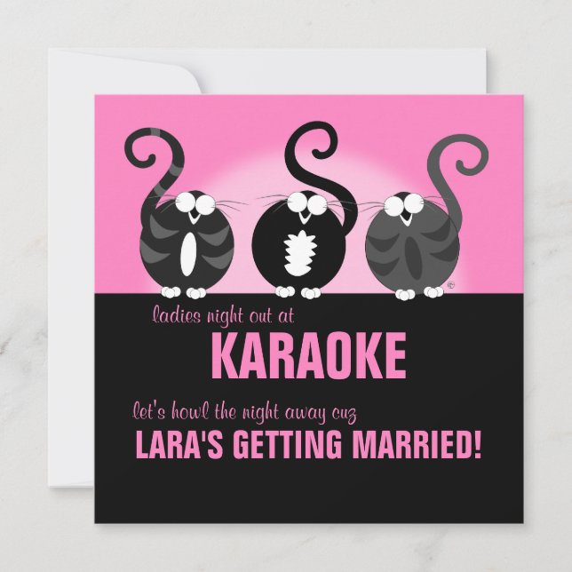 Ladies Night Out to Howl Invitation (Front)