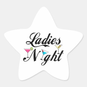 Ladies Night Star Sticker