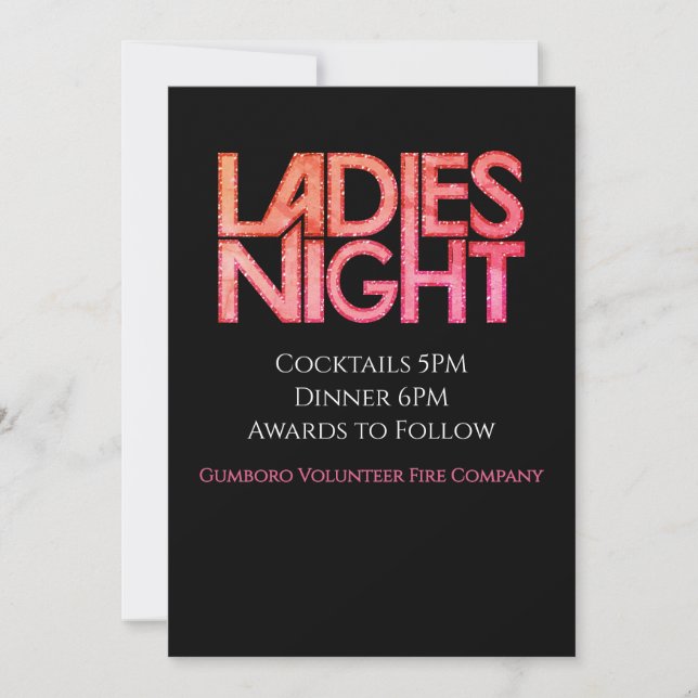 Ladies Night Template (Front)