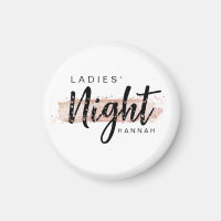 Ladies Night Watercolor Blush Bachelorette Party