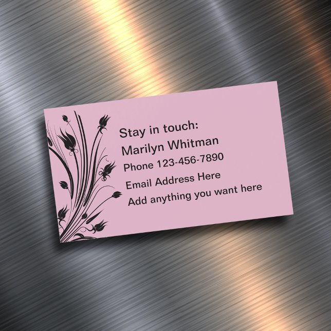 Ladies Personal Refrigerator Magnet Contact Cards (Creator Uploaded)
