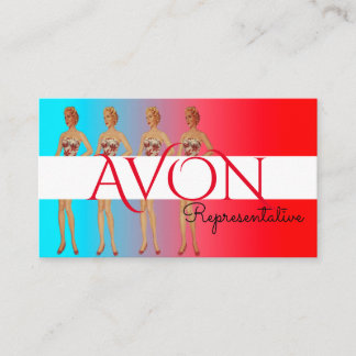 Ladies Personalised Avon Business Card