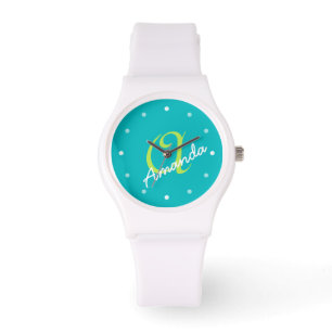 Ladies Personalised Monogram Sporty Watch