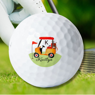 Ladies Personalized Golf Cart Clubs Name Golf Golf Balls