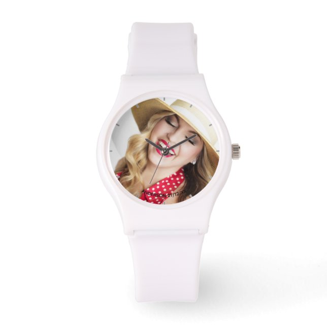 Ladies PHOTO Watch 25th 30th 40th or ANY Birthday (Front)