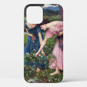 Ladies Picking Roses, John William Waterhouse iPhone 12 Case