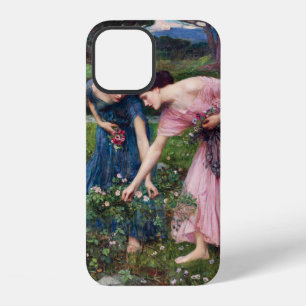 Ladies Picking Roses, John William Waterhouse iPhone 12 Case
