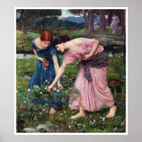 Ladies Picking Roses, John William Waterhouse