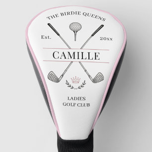 Ladies Pink Golf Group Name Head Cover