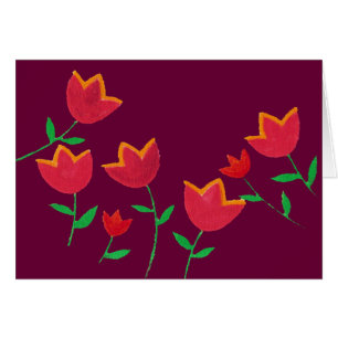 ladies red tulip flower