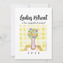 Ladies Retreat design with Flowers on a Table