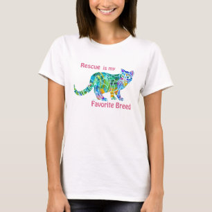 Ladies Shirts Cat Rescue Crazy Cat Lady