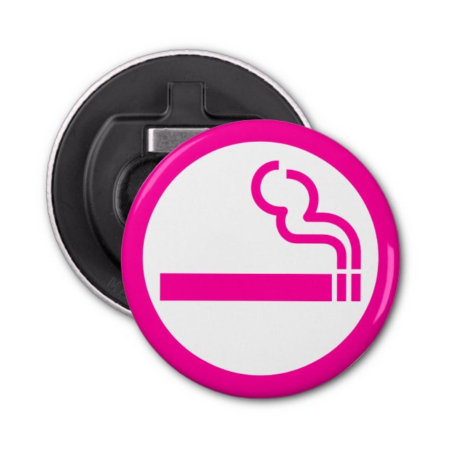 Ladies Smoking Area 喫煙女性 Japanese Sign Bottle Opener (Front)